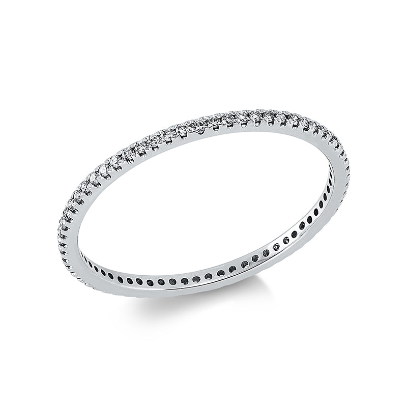 Ring    aus 750/-18 Karat Weißgold mit 64 Diamanten 0