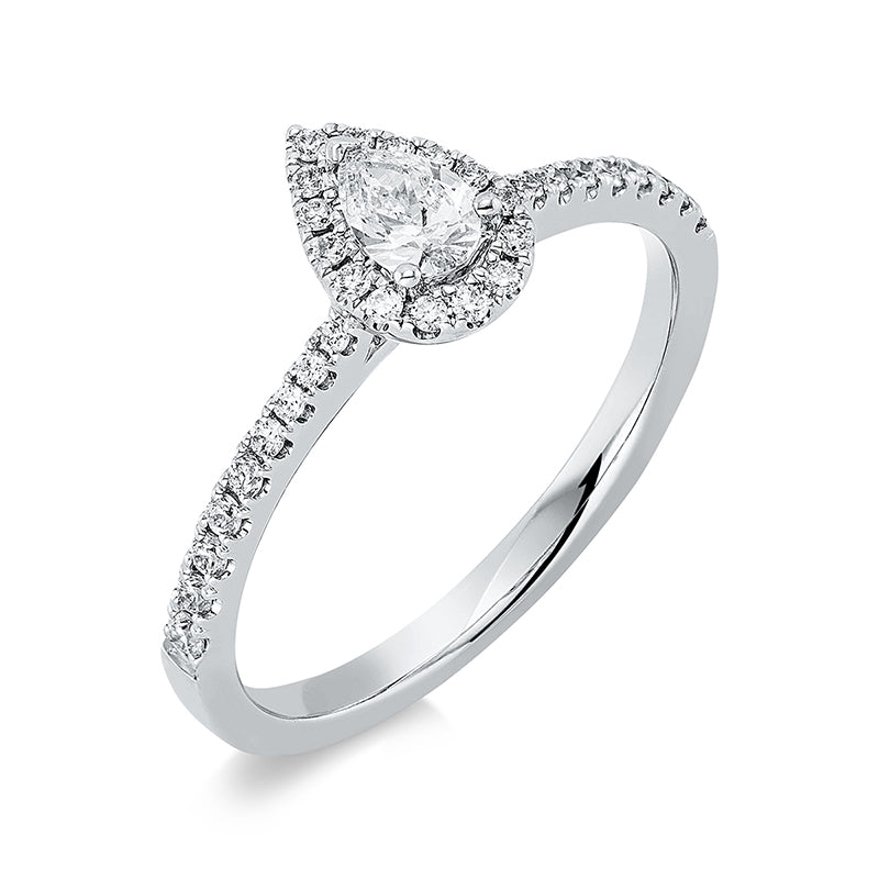 Ring    aus 750/-18 Karat Weißgold mit 34 Diamanten 0