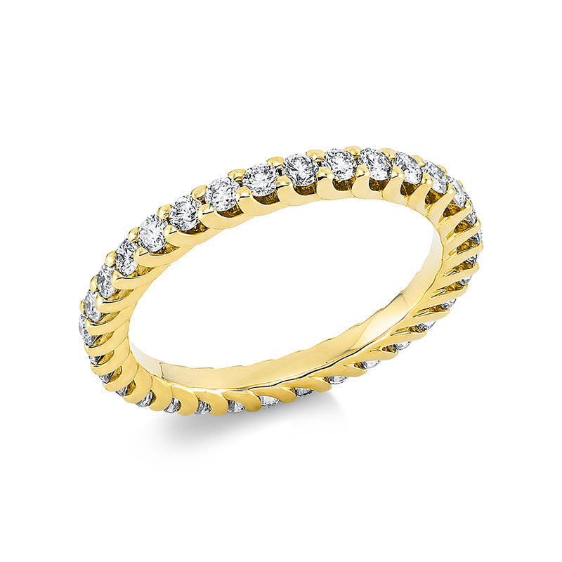 Ring    aus 750/-18 Karat Gelbgold mit 32 Diamanten 1 ct
