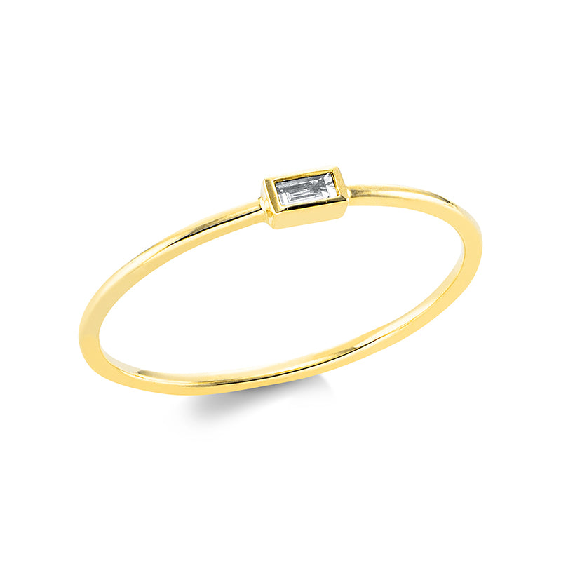 Ring - Solitaire aus Gold mit Diamant - 1DY72