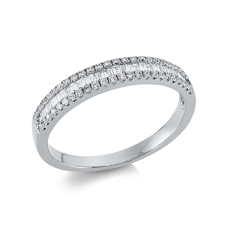 Ring    aus 750/-18 Karat Weißgold mit 81 Diamanten 0