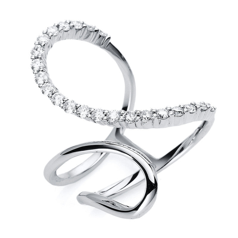 Ring    aus 750/-18 Karat Weißgold mit 22 Diamanten 0