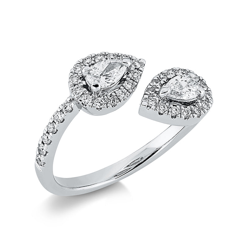 Ring    aus 750/-18 Karat Weißgold mit 42 Diamanten 0