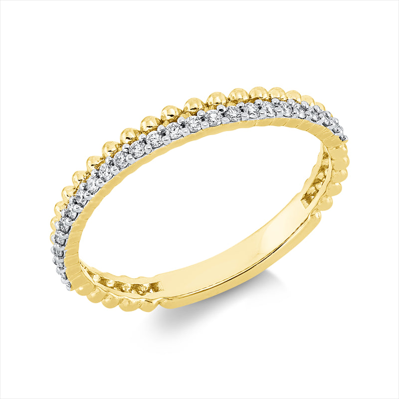Ring    aus 750/-18 Karat Gelbgold mit 25 Diamanten 0