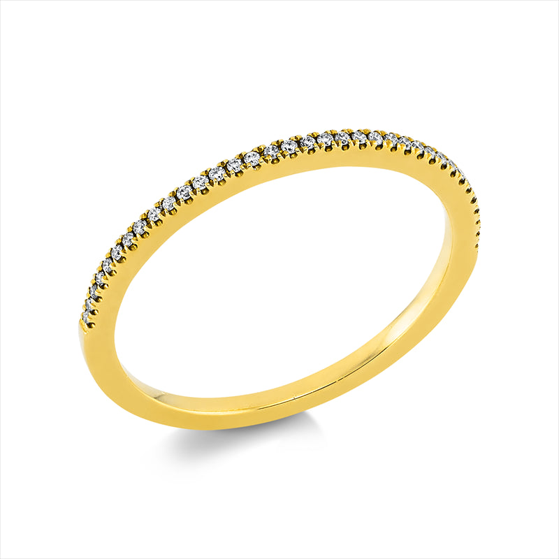 Ring    aus 750/-18 Karat Gelbgold mit 35 Diamanten 0