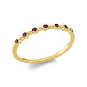 Ring mit Rubin  aus 750/-18 Karat Gelbgold  