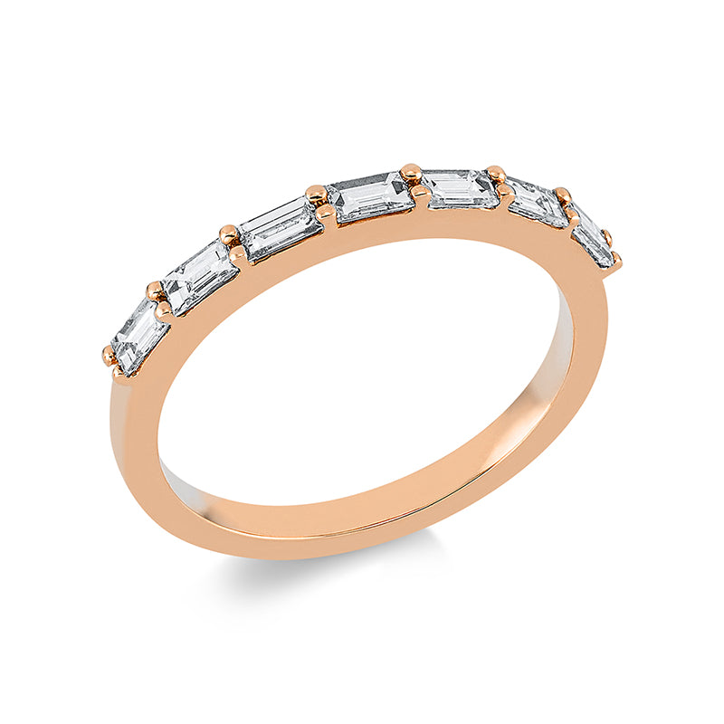 Ring    aus 750/-18 Karat Rotgold mit 7 Diamanten 0