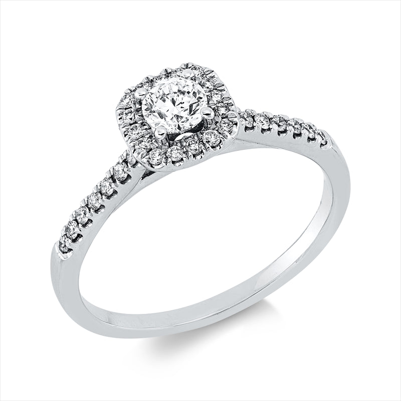 Ring    aus 750/-18 Karat Weißgold mit 33 Diamanten 0