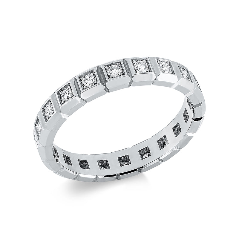 Ring    aus 750/-18 Karat Weißgold mit 20 Diamanten 0