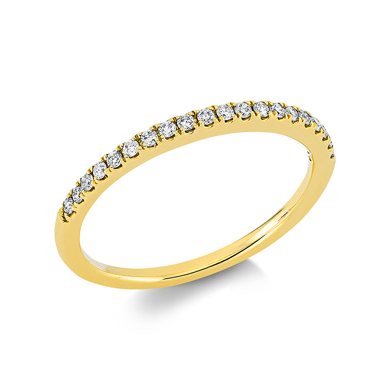 Ring    aus 750/-18 Karat Gelbgold mit 20 Diamanten 0