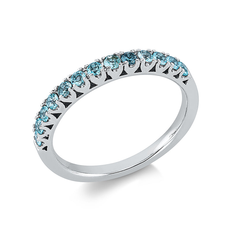 Ring mit Paraiba  aus 750/-18 Karat Weißgold  