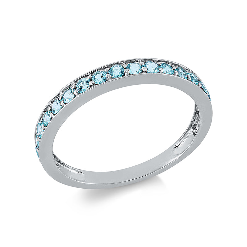 Ring mit Paraiba  aus 750/-18 Karat Weißgold  