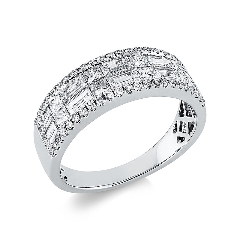 Ring    aus 750/-18 Karat Weißgold mit 64 Diamanten 1