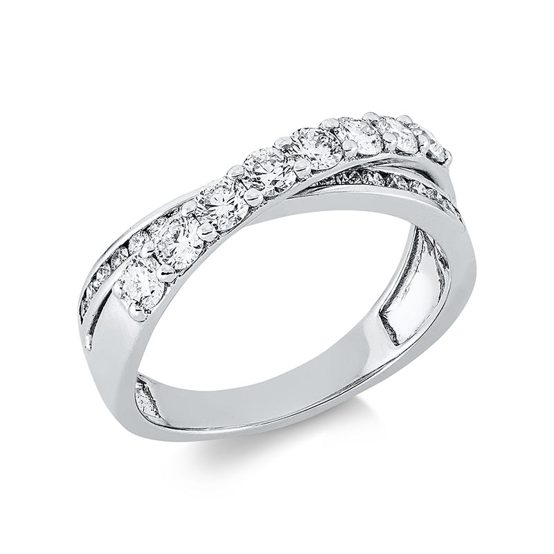 Ring    aus 750/-18 Karat Weißgold mit 29 Diamanten 0