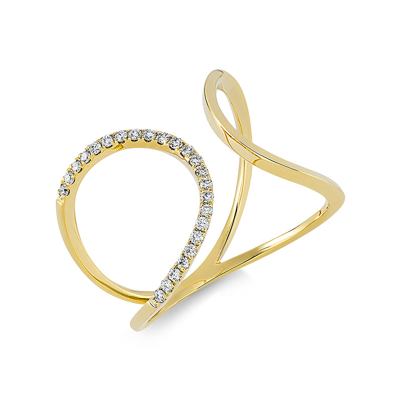 Ring - Moderner Schmuck aus Gold mit Diamanten - 1EH84