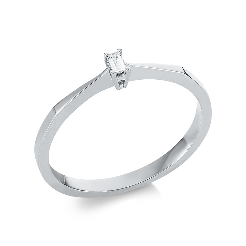 Ring - Solitaire aus Gold mit Diamant - 1EK83