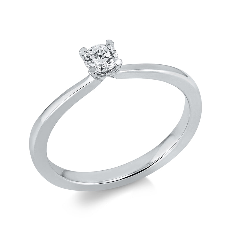 Ring    aus 950/-Platin Platin mit 1 Diamant 0