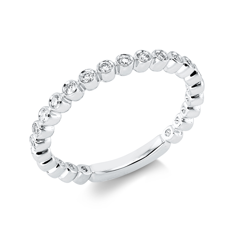 Ring    aus 750/-18 Karat Weißgold mit 13 Diamanten 0