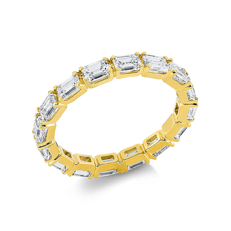 Ring    aus 750/-18 Karat Gelbgold mit 16 Diamanten 2