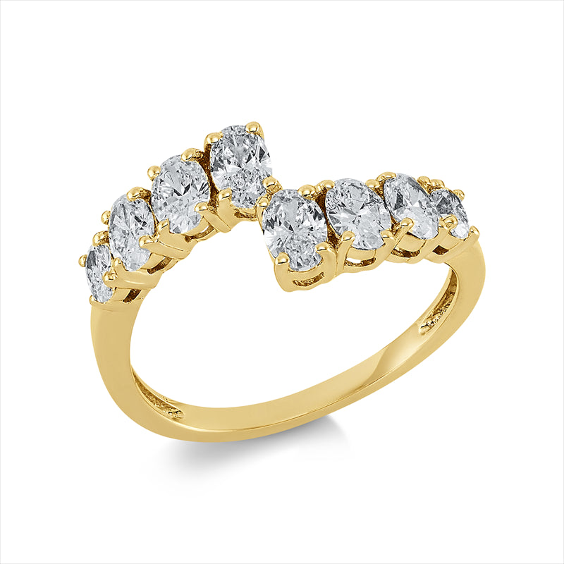 Ring aus Gold mit Diamanten, -Symbol - 1EN68