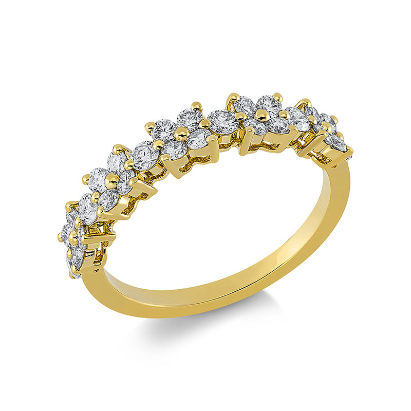 Ring    aus 750/-18 Karat Gelbgold mit 26 Diamanten 0