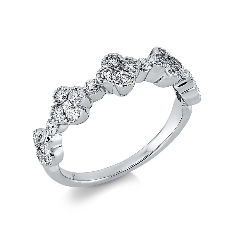 Ring    aus 750/-18 Karat Weißgold mit 29 Diamanten 0