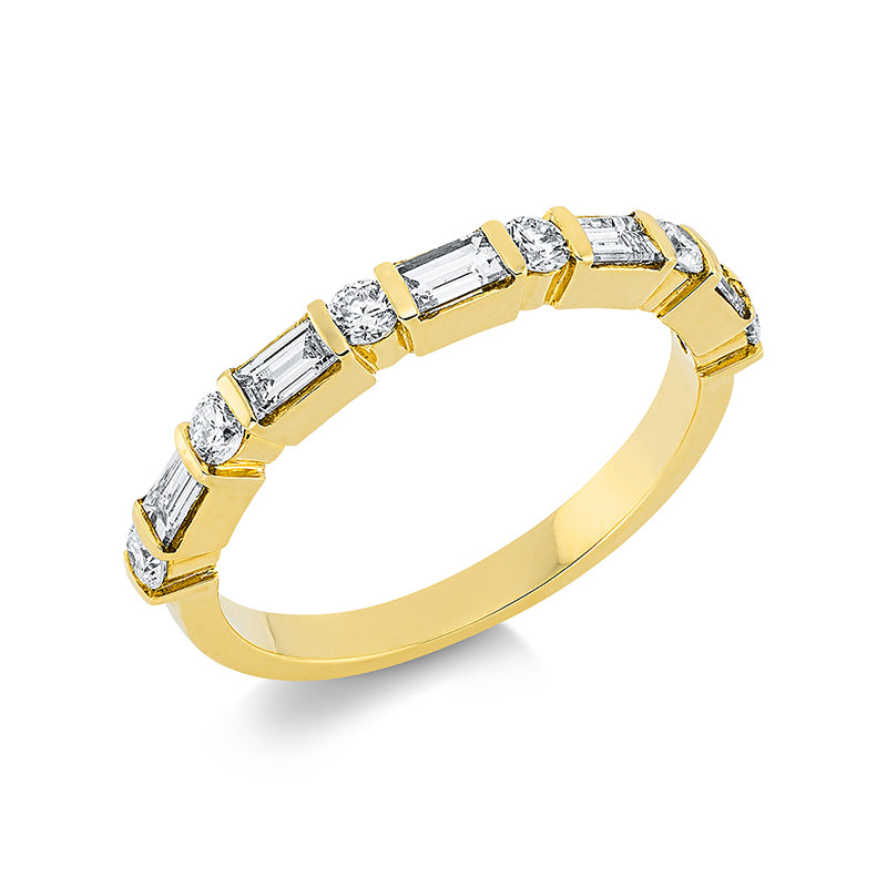 Ring    aus 750/-18 Karat Gelbgold mit 11 Diamanten 0