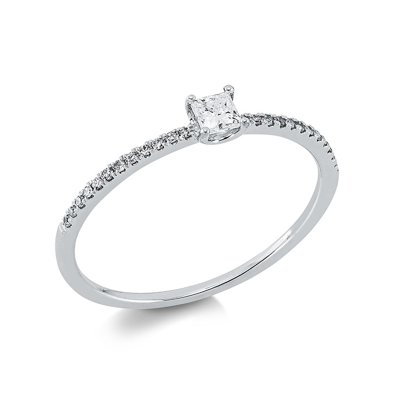 Ring    aus 750/-18 Karat Weißgold mit 25 Diamanten 0