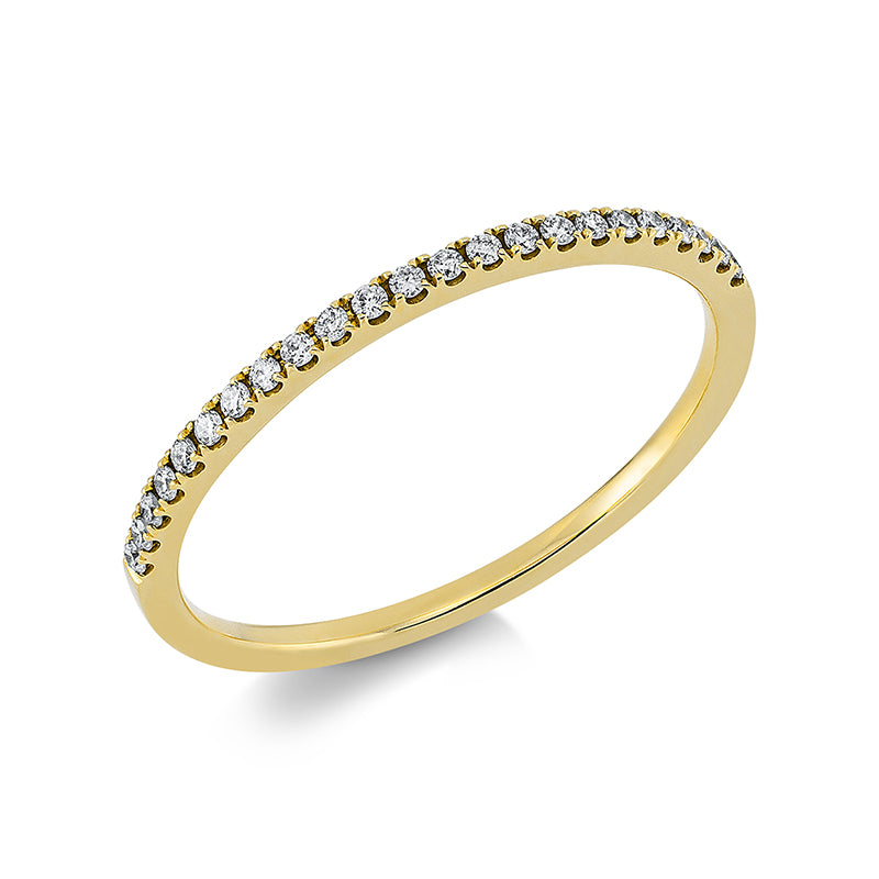 Ring    aus 750/-18 Karat Gelbgold mit 23 Diamanten 0
