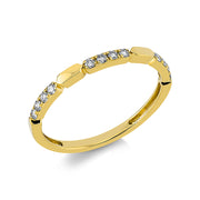 Ring    aus 750/-18 Karat Gelbgold mit 12 Diamanten 0