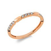 Ring    aus 750/-18 Karat Rotgold mit 12 Diamanten 0