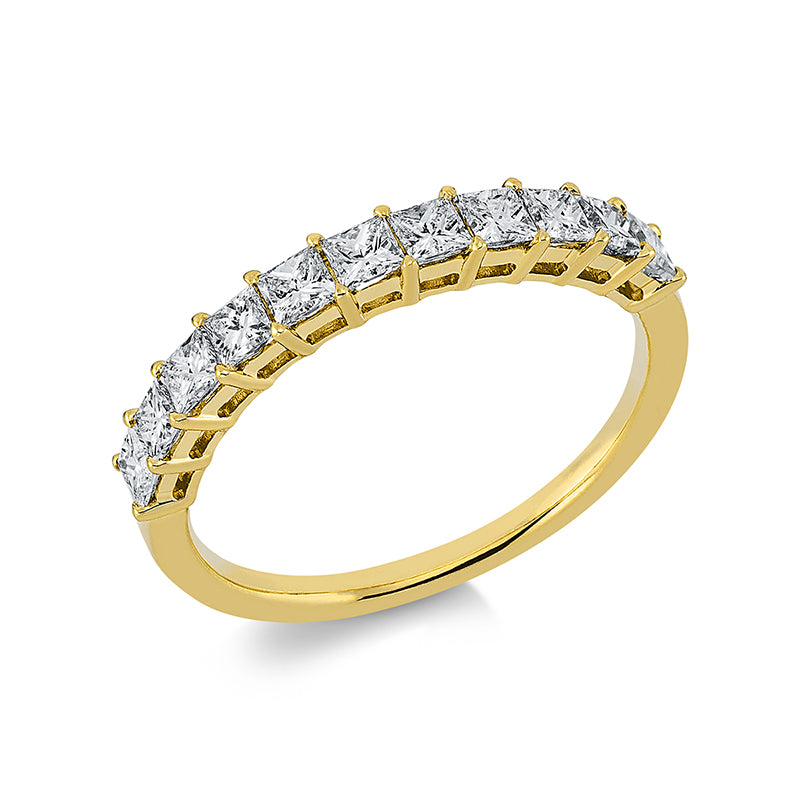 Ring    aus 750/-18 Karat Gelbgold mit 11 Diamanten 0