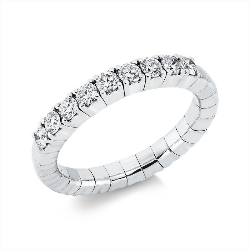 Ring    aus 750/-18 Karat Weißgold mit 9 Diamanten 0