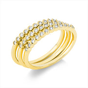 Ring    aus 750/-18 Karat Gelbgold mit 36 Diamanten 0