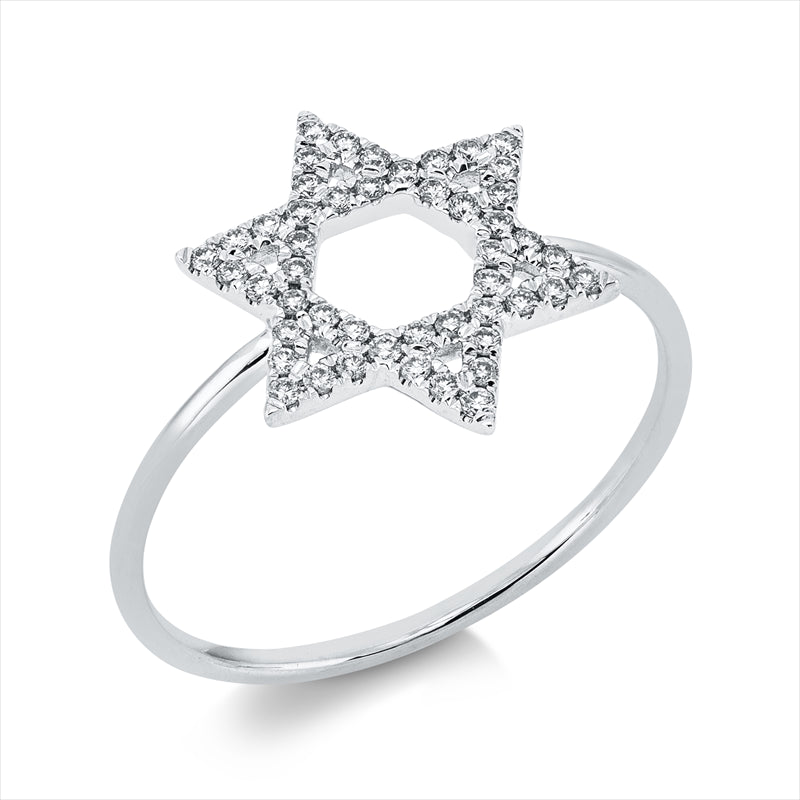 Ring    aus 750/-18 Karat Weißgold mit 48 Diamanten 0