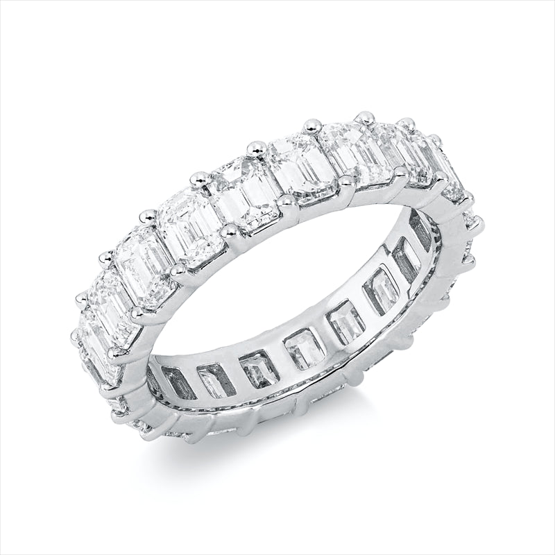 Ring    aus 750/-18 Karat Weißgold mit 20 Diamanten 5 ct