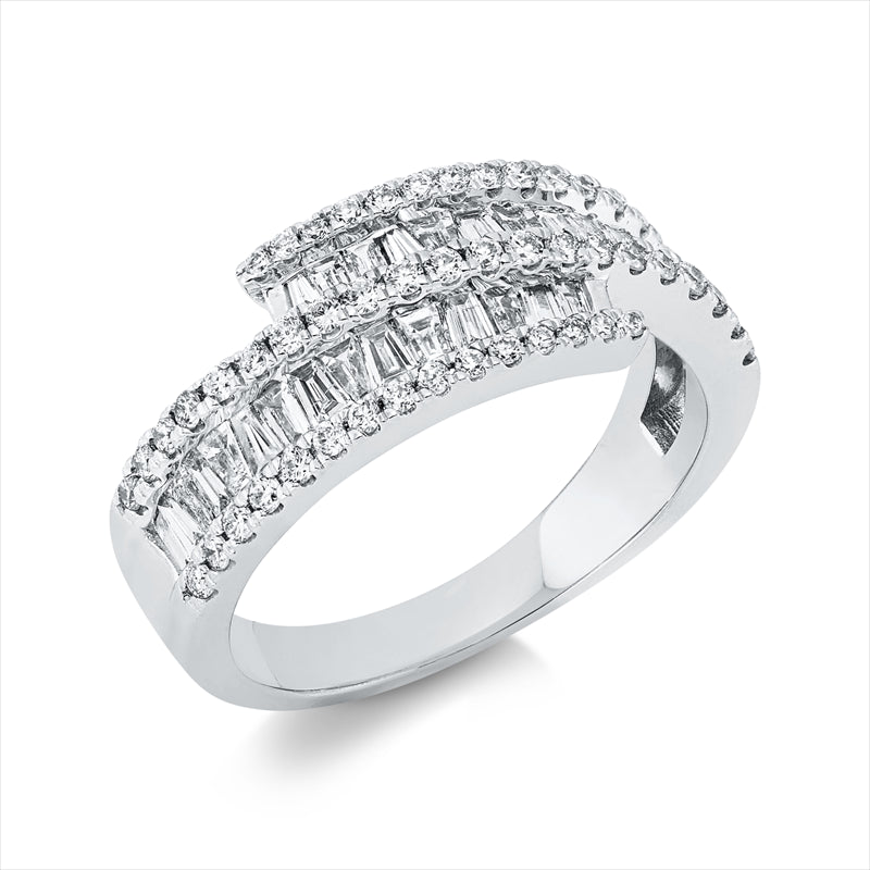 Ring    aus 750/-18 Karat Weißgold mit 81 Diamanten 1