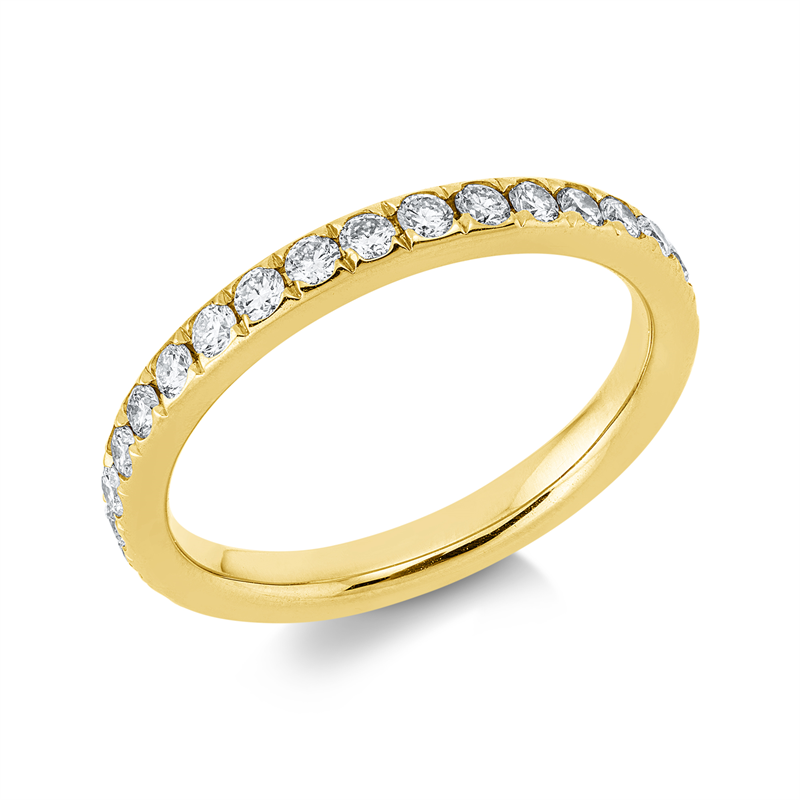 Ring    aus 750/-18 Karat Gelbgold mit 32 Diamanten 0