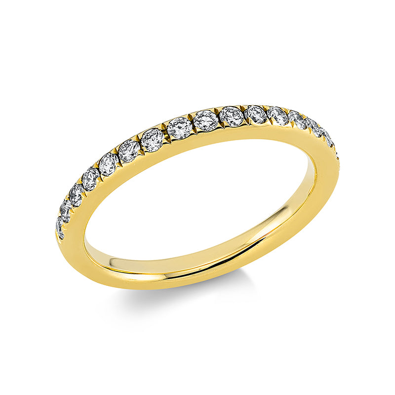 Ring    aus 750/-18 Karat Gelbgold mit 17 Diamanten 0