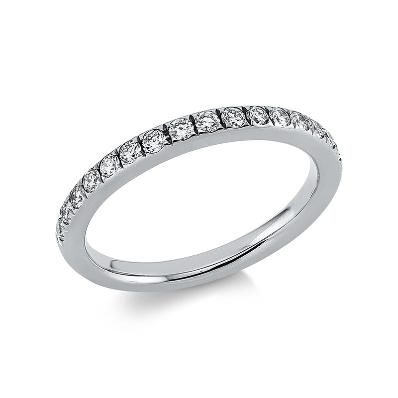 Ring    aus 750/-18 Karat Weißgold mit 17 Diamanten 0