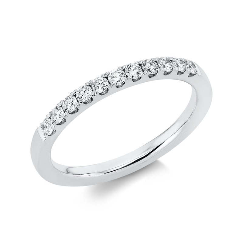 Ring    aus 750/-18 Karat Weißgold mit 11 Diamanten 0