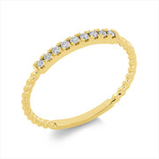 Ring    aus 750/-18 Karat Gelbgold mit 9 Diamanten 0