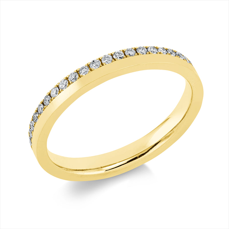 Ring    aus 750/-18 Karat Gelbgold mit 45 Diamanten 0