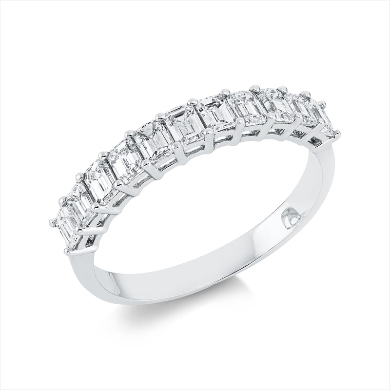 Ring    aus 750/-18 Karat Weißgold mit 11 Diamanten 1