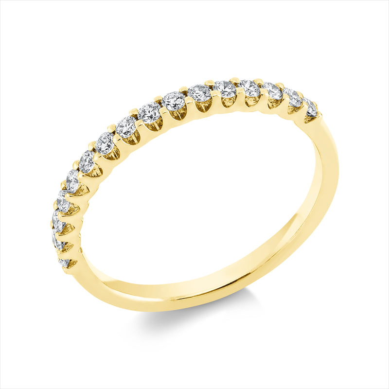 Ring    aus 750/-18 Karat Gelbgold mit 16 Diamanten 0