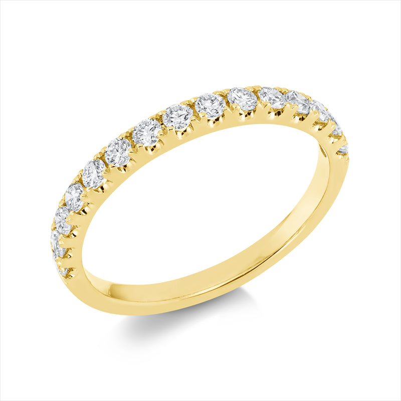 Ring    aus 750/-18 Karat Gelbgold mit 15 Diamanten 0