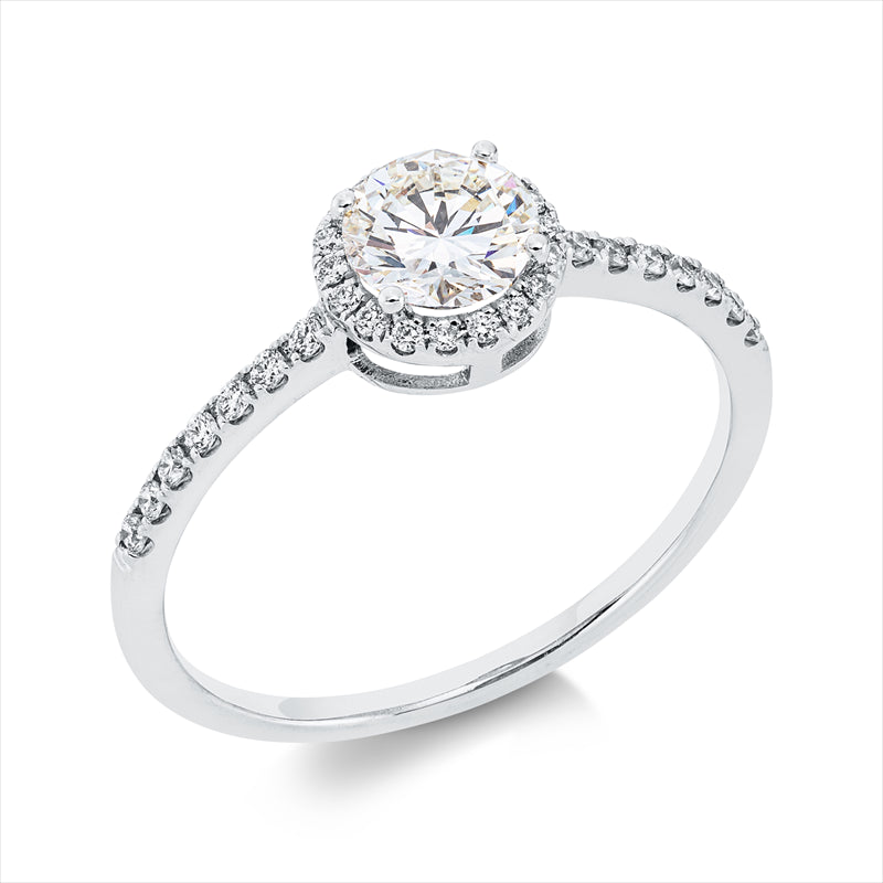 Ring    aus 750/-18 Karat Weißgold mit 33 Diamanten 0