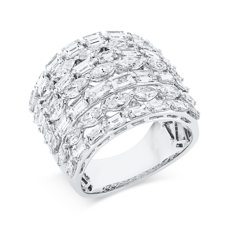 Ring    aus 750/-18 Karat Weißgold mit 53 Diamanten 4