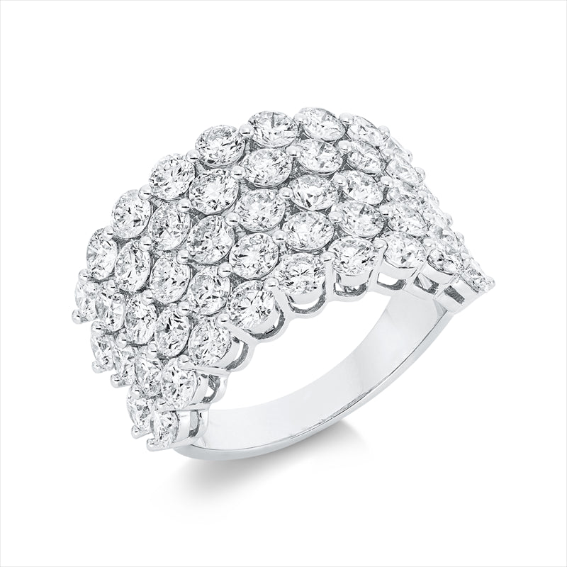 Ring    aus 750/-18 Karat Weißgold mit 47 Diamanten 5