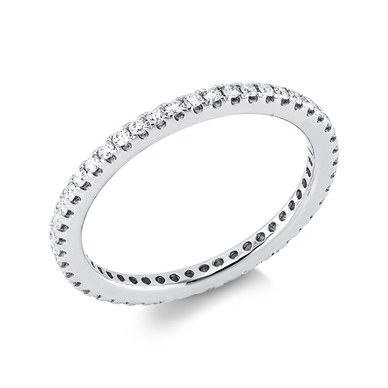 Ring    aus 750/-18 Karat Weißgold mit 47 Diamanten 0